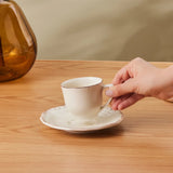Karaca Elizabeth Ecru Teetasse 180 ml
