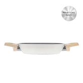 Karaca Swiss Crystal Tiefe Bratpfanne Creme 20 cm