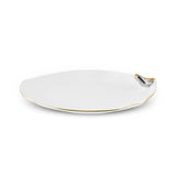 Karaca X Müge Anli Vogelförmiger Goldener Kuchenteller 21 cm
