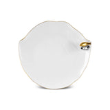 Karaca X Müge Anli Vogelförmiger Goldener Kuchenteller 21 cm