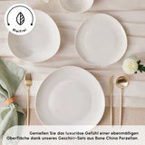 Karaca Streamline Rubicon 24-teiliges Tafelset für 6 Personen Weiss