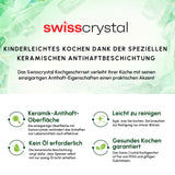 Karaca Swiss Crystal Almond Cream Pfanne mit Edelstahlgriff 32 cm
