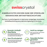 Karaca Swiss Crystal Almond Cream Handle Flache Kasserolle 26 cm