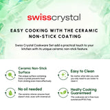Karaca Swiss Crystal Almond Cream Kasserolle mit Edelstahlgriff 18 cm
