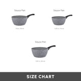 Karaca Gris Biogranit Induktions Milchtopf-Set 3 Teilig