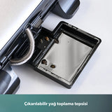 Homend Grilliant 1366H Toaster und Grill mit herausnehmbarer Gusseisenplatte und Edelstahlgehäuse
