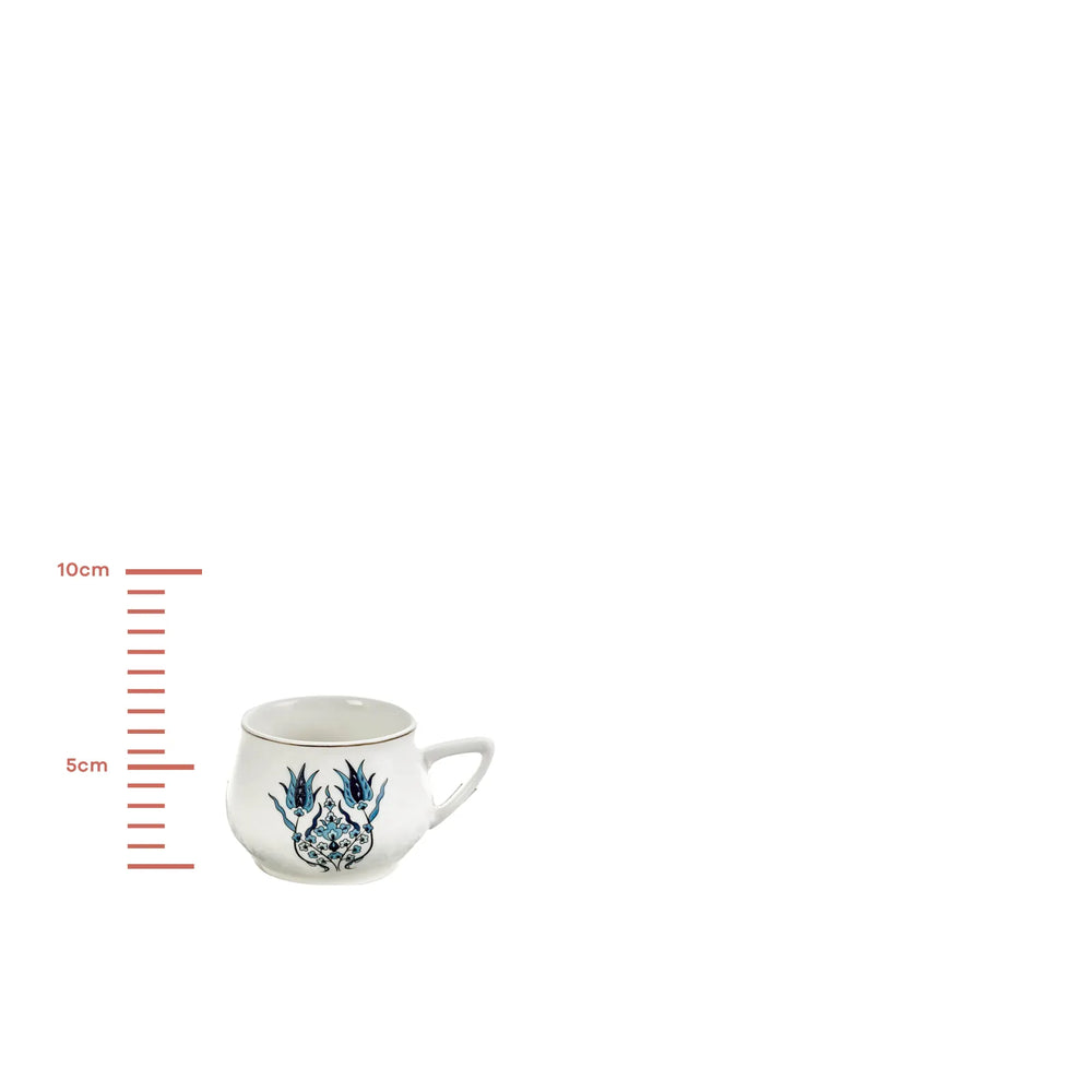 " Karaca İznik Neues Formular Kaffeetasse Set für 6 Personen 100 ml "