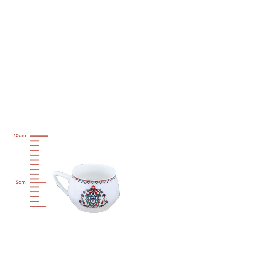 " Karaca Nakkaş 12-teiliges Espressotassen-Set für 6 Personen "