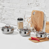 " Karaca Emirgan Kochtopf- Set Edelstahl, 6- teilig, Midi Set "