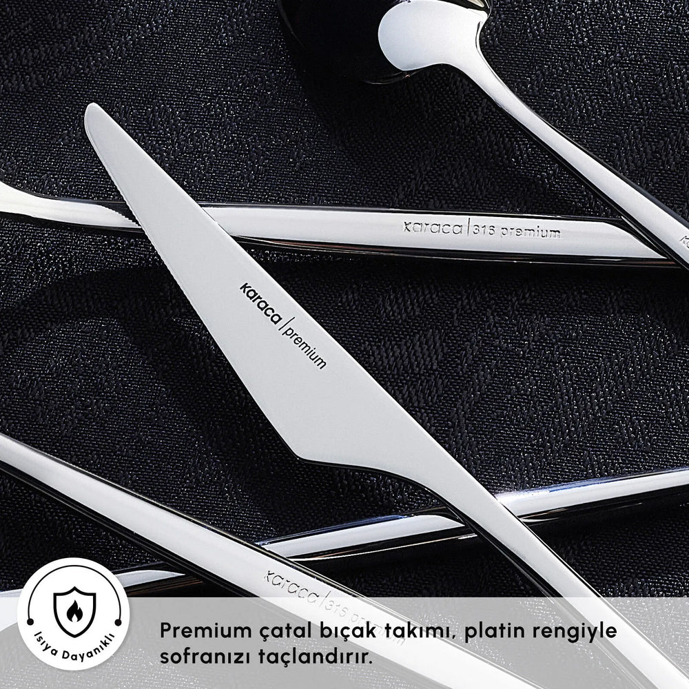 " Karaca Moongate 316+ 84-Teiliges Premium Besteckset für 12 - In Box "