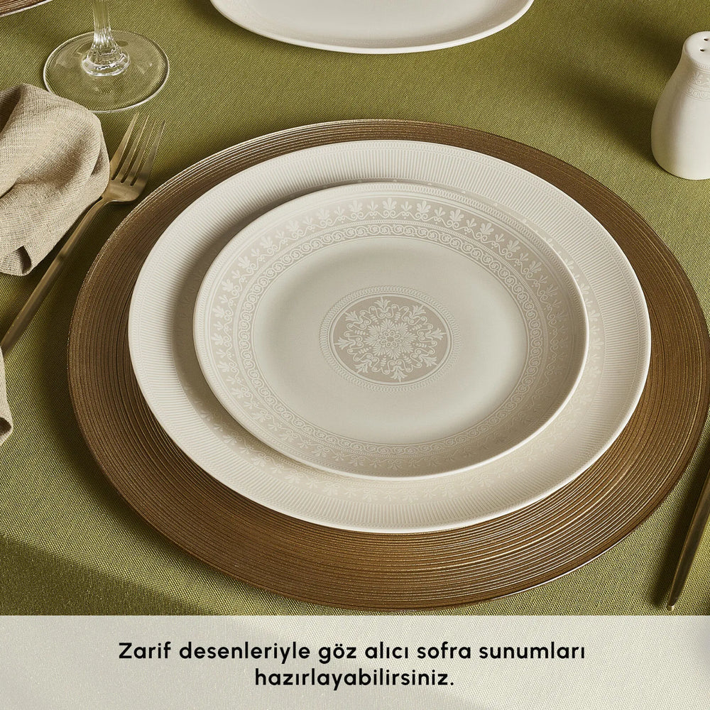 " Karaca Forever Bone Artiste 53-Teiliges 12-Personen Geschirrsett "