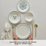 " Karaca Forever Bone China Iznik 24-teiliges Tafelservice für 6 Personen, Mehrfarbig "