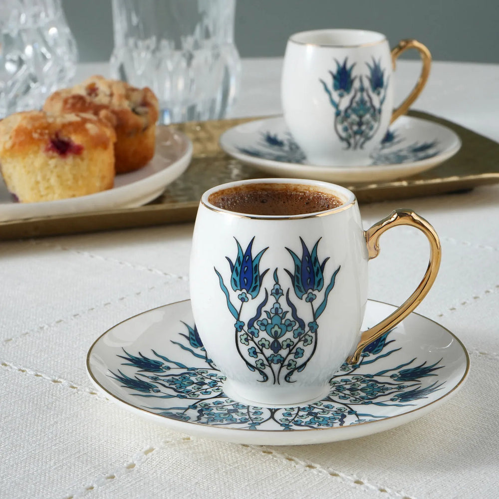 " Karaca İznik Kaffeeservice für 6 Personen, 80 ml "