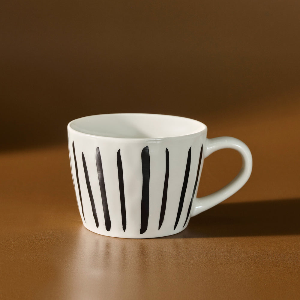 " Karaca Linda Streifen Tasse, 350 ml "