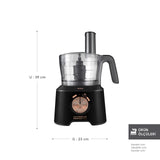 " Karaca Mastermaid Power Max 11 in 1 Küchenroboter, Kupfer Schwarz Matt, 2500 W "