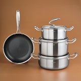 " Karaca 5Ply PowerSteel 316+ Kochtopf Set, 7 Teilig "