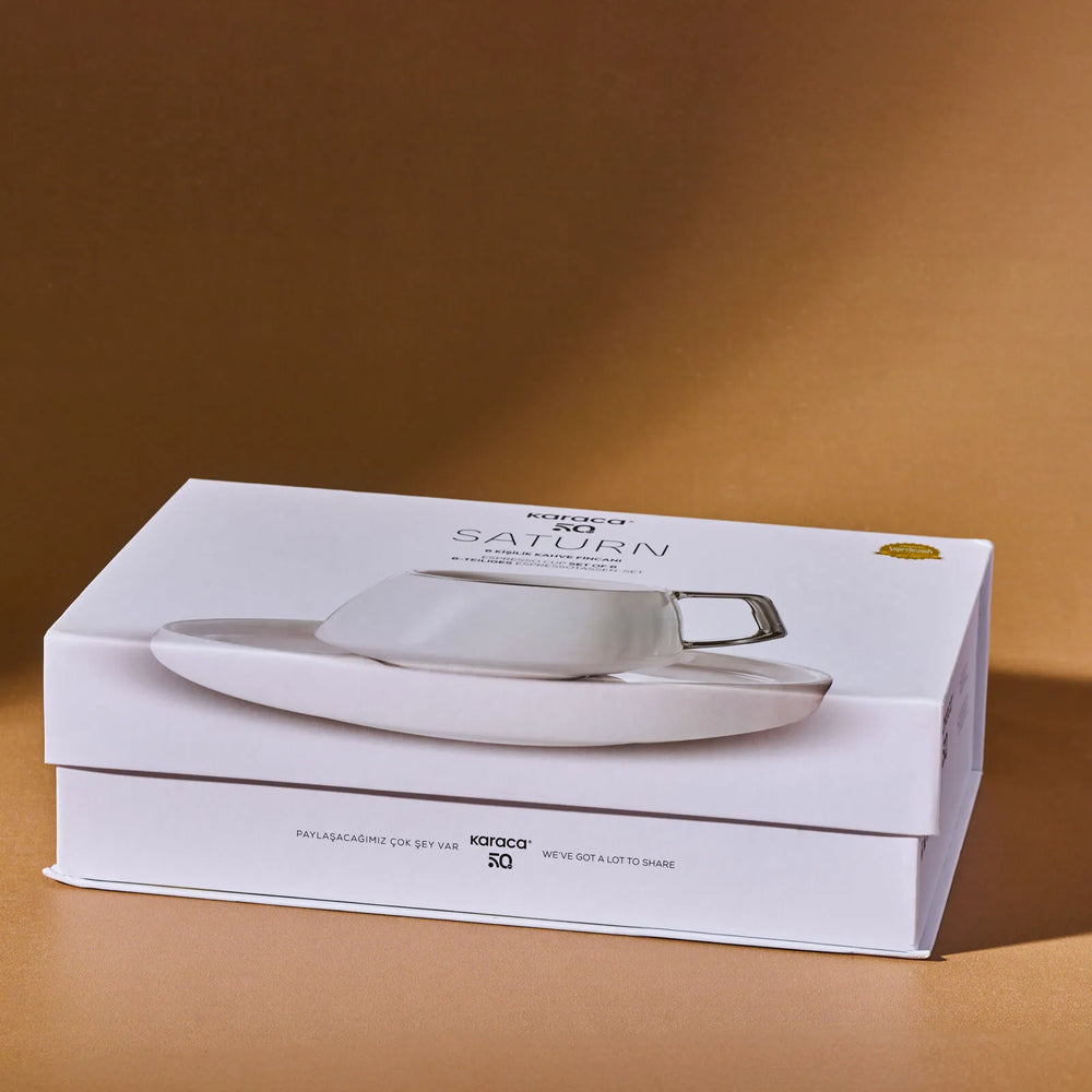 " Karaca Streamline Saturn Platinum 6 Personen Kaffeetasse Set "
