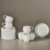 " Karaca Streamline Sunset 6-teiliges Kaffeetassen-Set für 6 Personen, 100 ml "