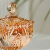 Karaca Home Louis Glas Zuckerdose Luster 12 cm