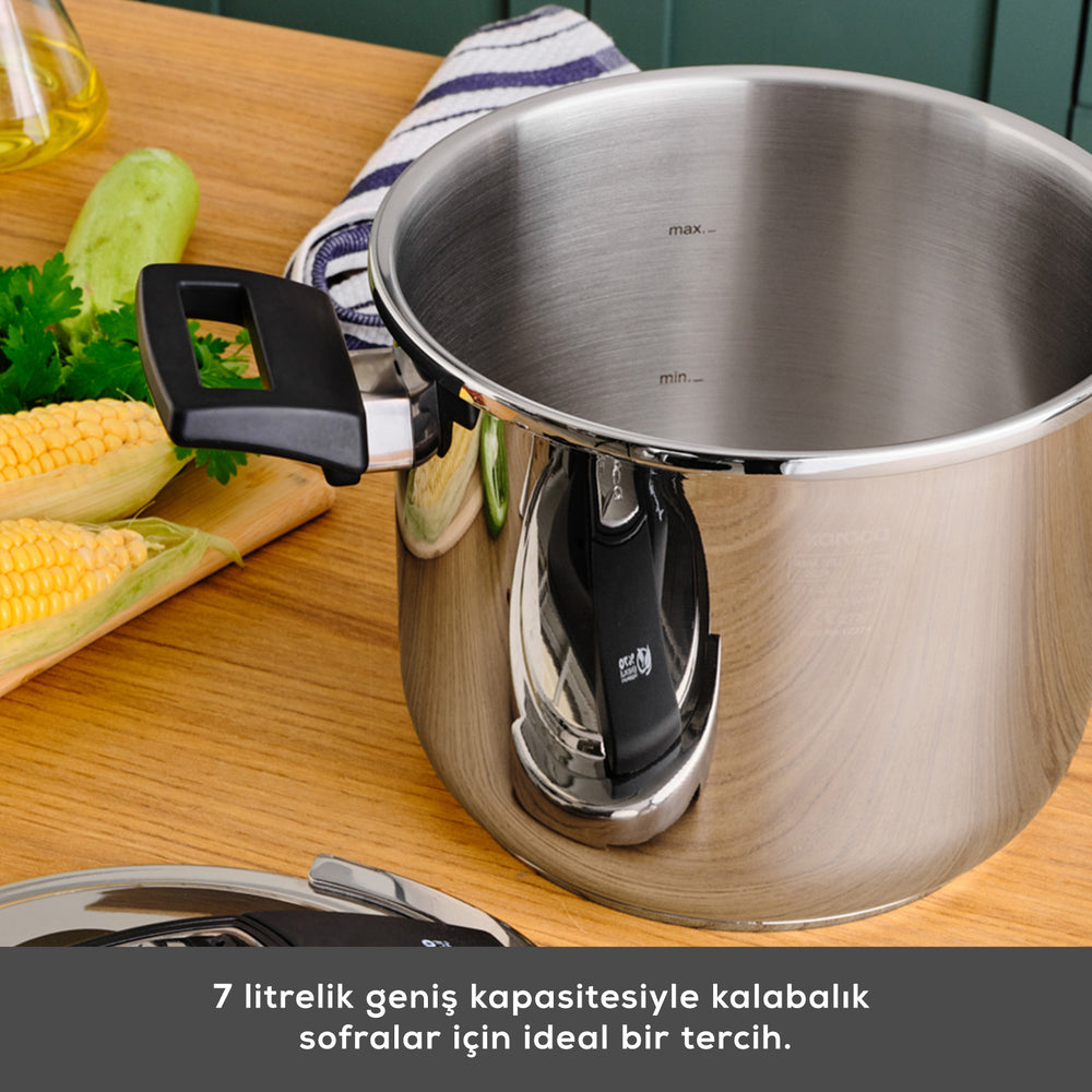 " Karaca Marseille Schnellkochtopf 7 Liter "