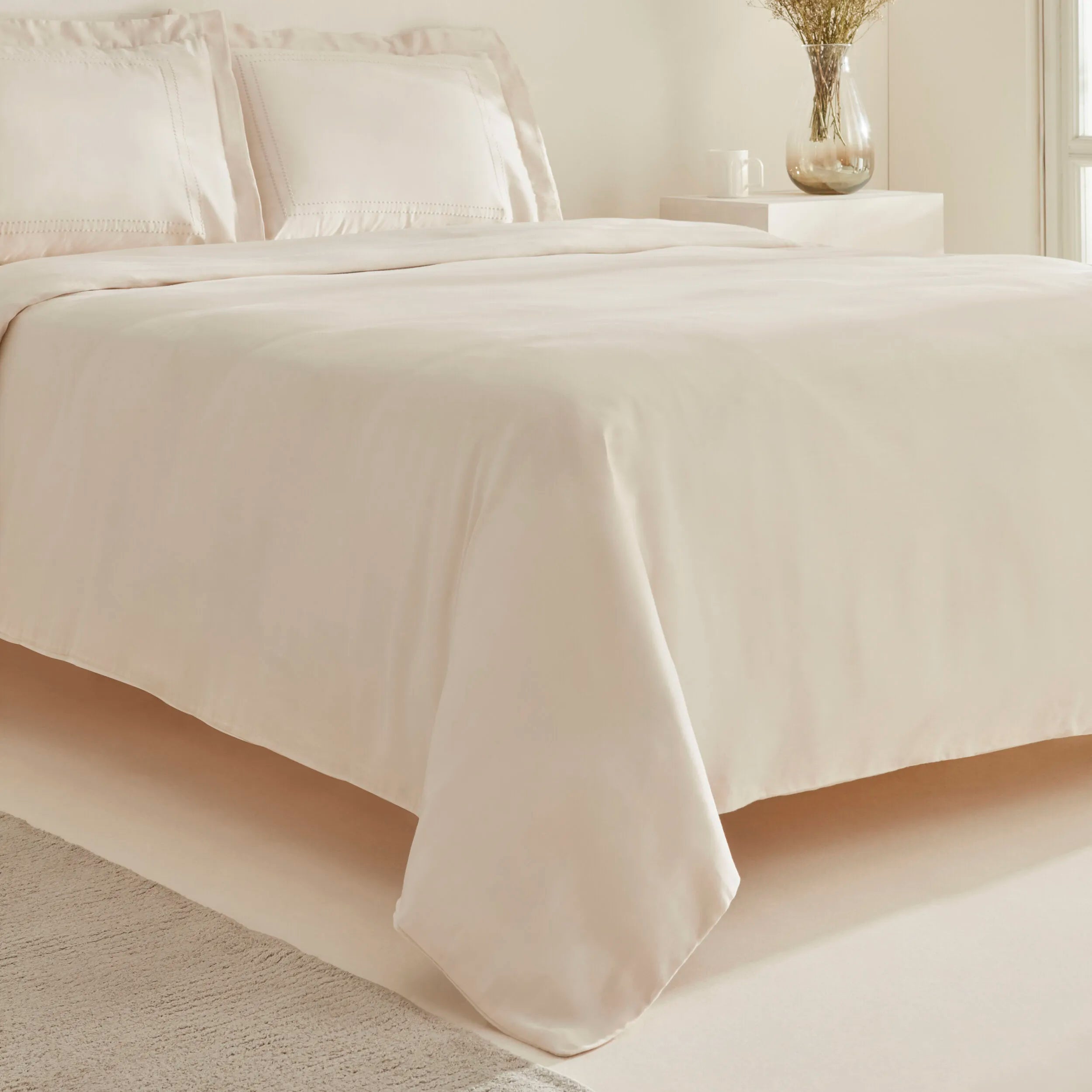 " Karaca Home White Collection Felves 100% Baumwolle Doppelbett Bettwäsche Set Beige "