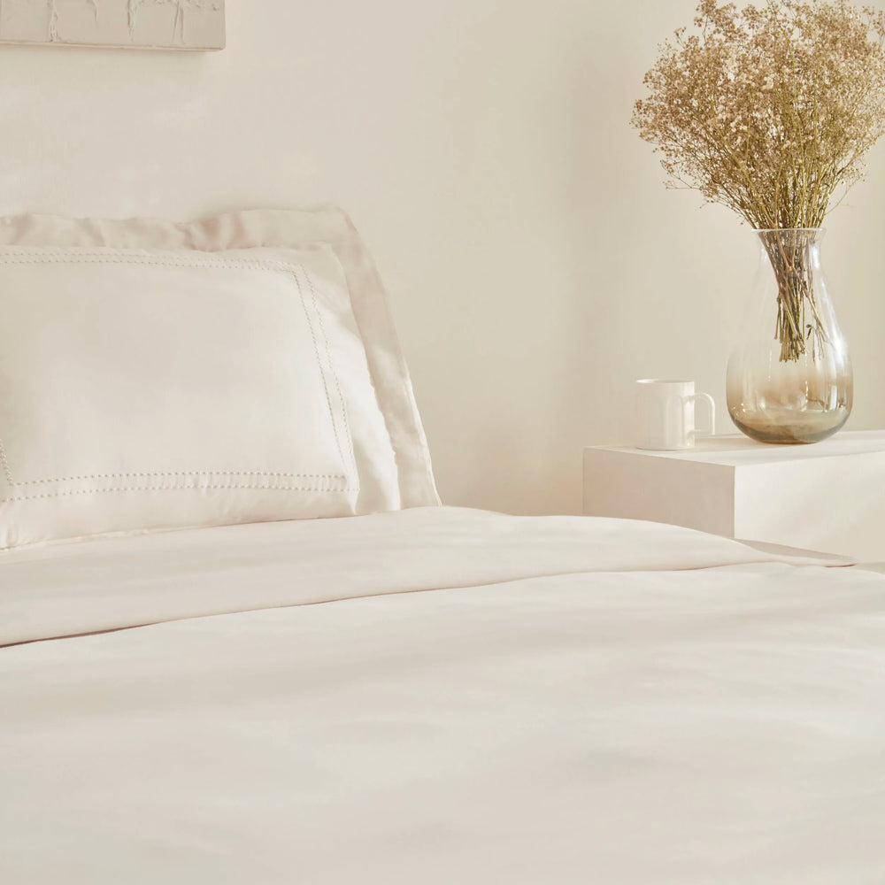 " Karaca Home White Collection Felves 100% Baumwolle Doppelbett Bettwäsche Set Beige "