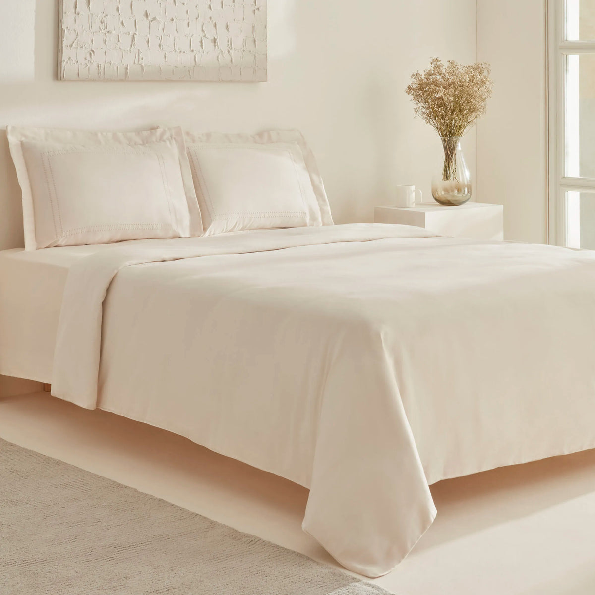 " Karaca Home White Collection Felves 100% Baumwolle King Size Bettwäsche Set Beige "