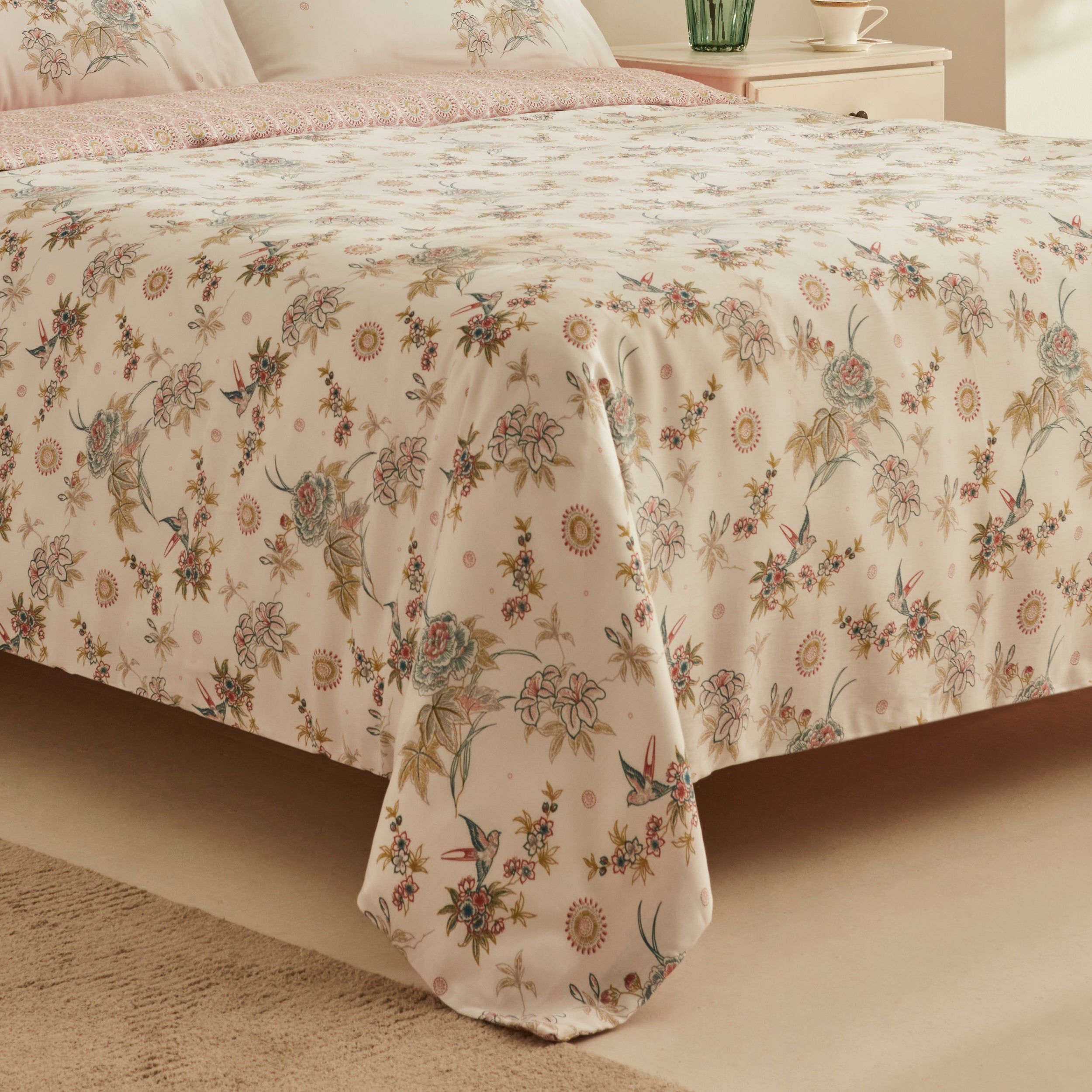 " Karaca Home Mency Lyocell Krep Doppelbett-Bettwäsche-Set "