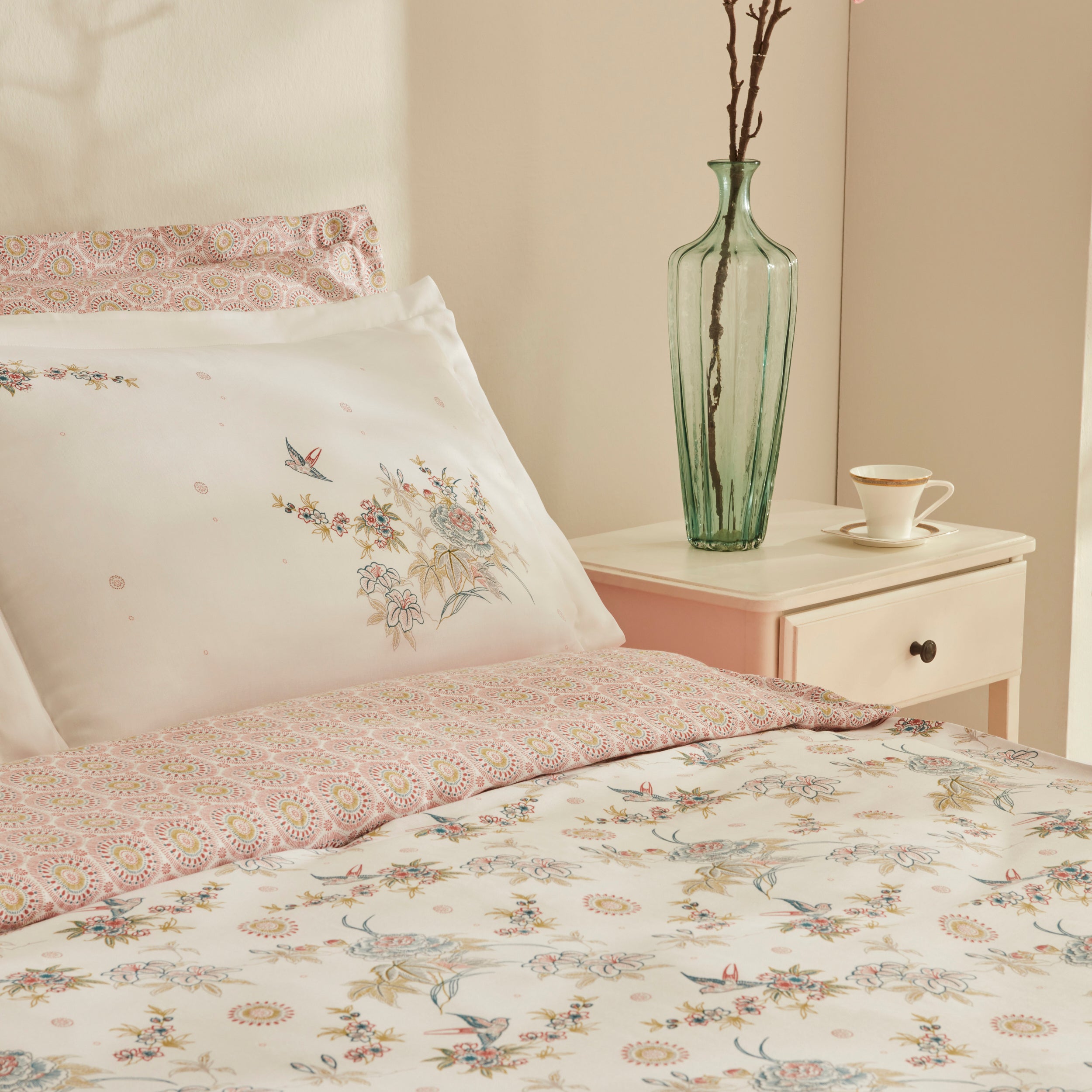 " Karaca Home Mency Lyocell Krep Doppelbett-Bettwäsche-Set "