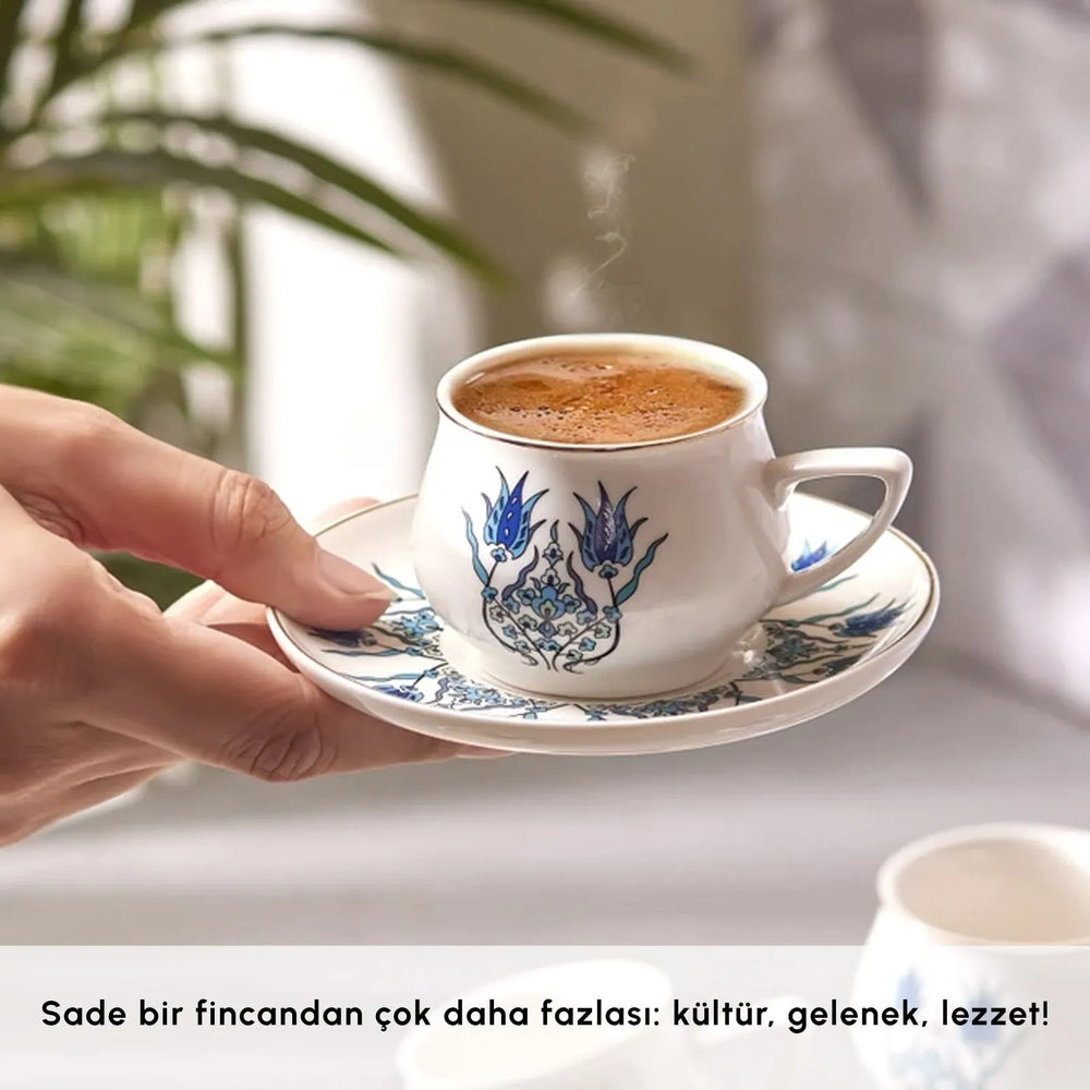 " Karaca İznik Neues Formular Kaffeetasse Set für 6 Personen 100 ml "