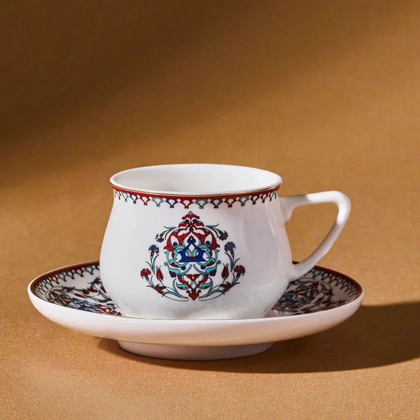 " Karaca Nakkaş 12-teiliges Espressotassen-Set für 6 Personen "