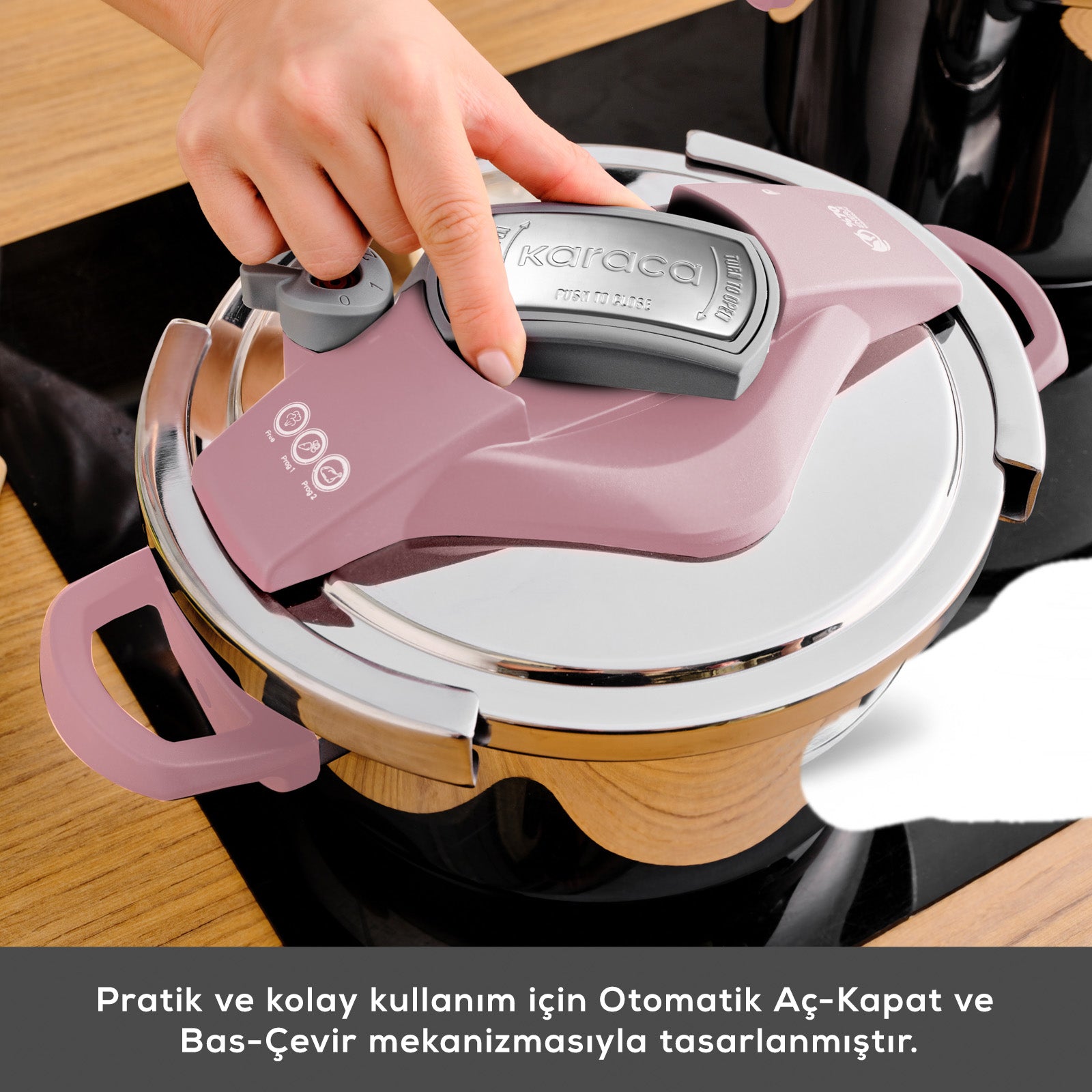 " Karaca Perfect Pink 4+6 Liter Schnellkochtopf-Set "