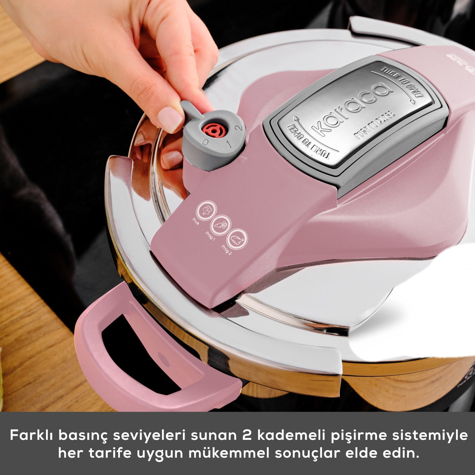 " Karaca Perfect Pink 4+6 Liter Schnellkochtopf-Set "