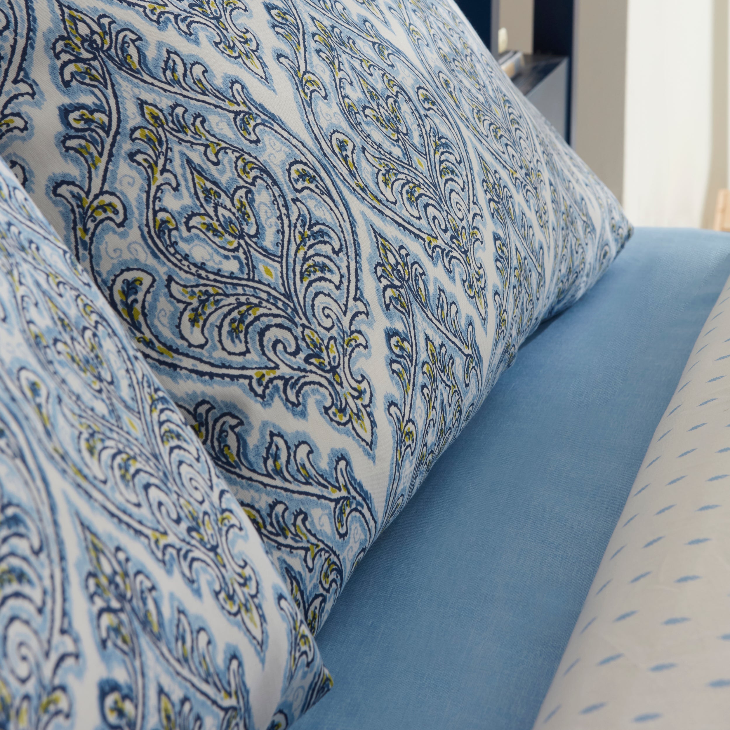 " Sarah Anderson Aria Doppelbett Bettwäsche-Set mit Decke Blau "