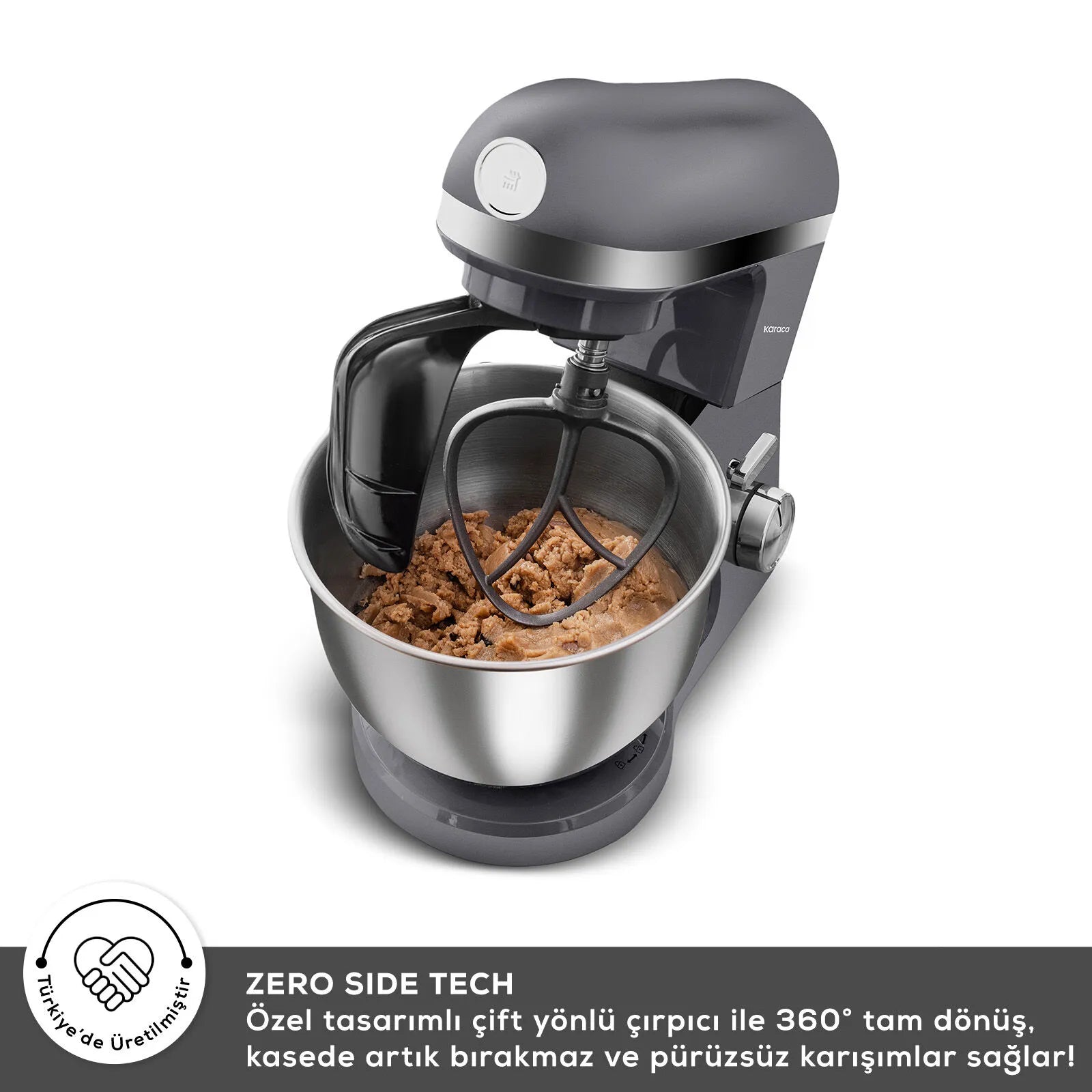 " Karaca Mastermaid Chef Pro Doppelgriff Standmixer Space Grau, 5L, 1500W "