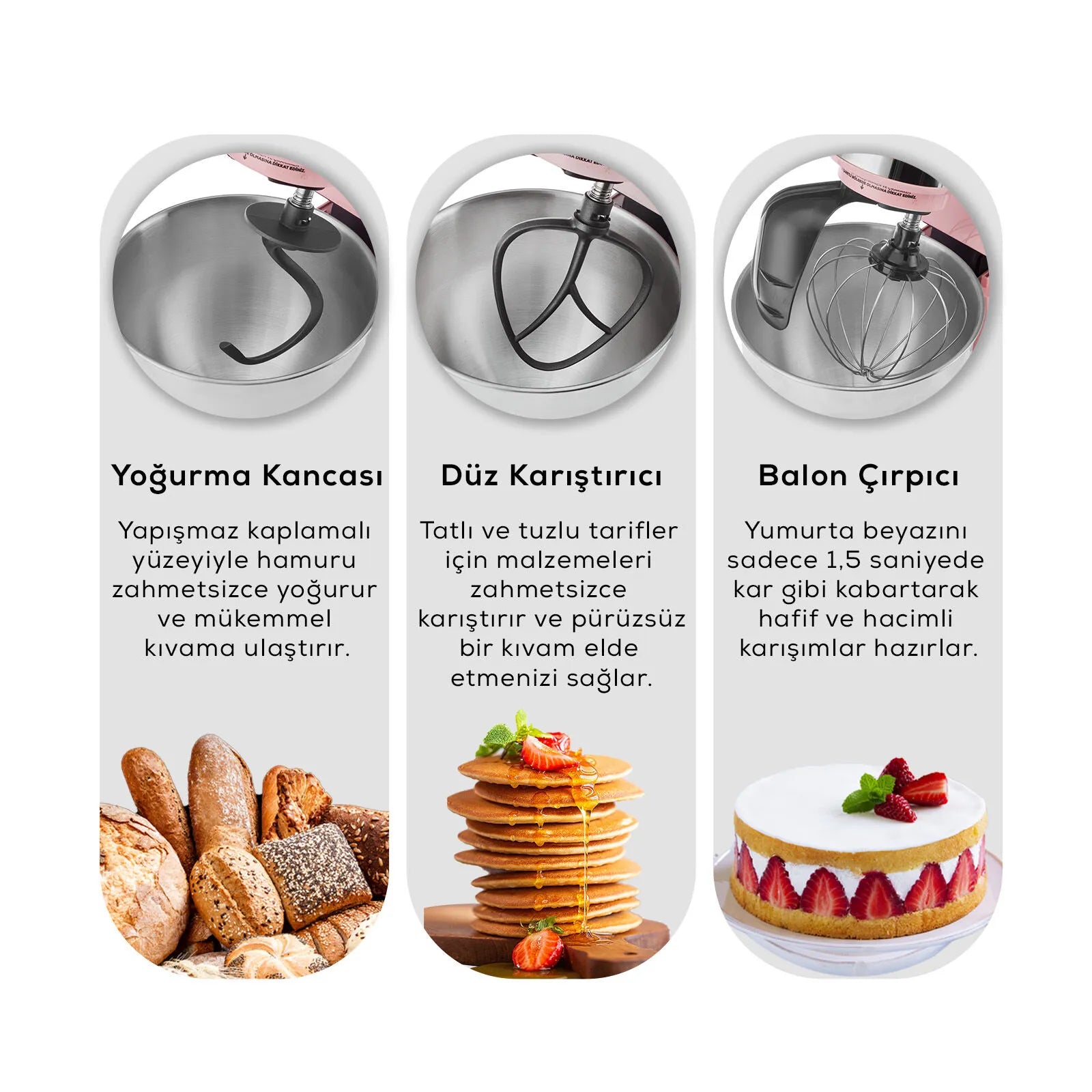 " Karaca Mastermaid Chef Pro Doppelgriff Standmixer Space Grau, 5L, 1500W "