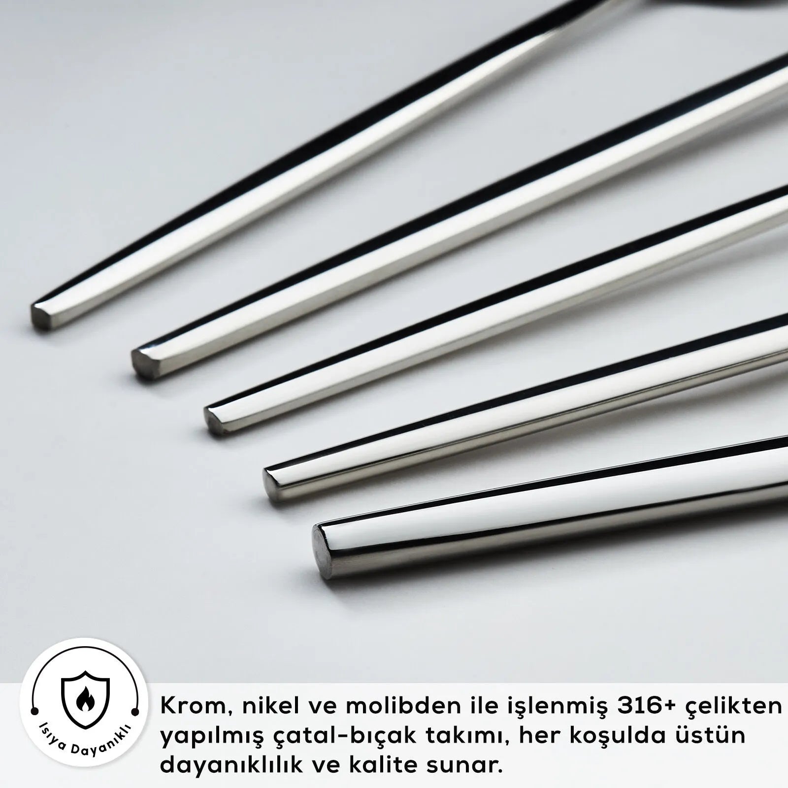 " Karaca Mild 84-teiliges 316+ Premium Besteckset für 12 Personen "