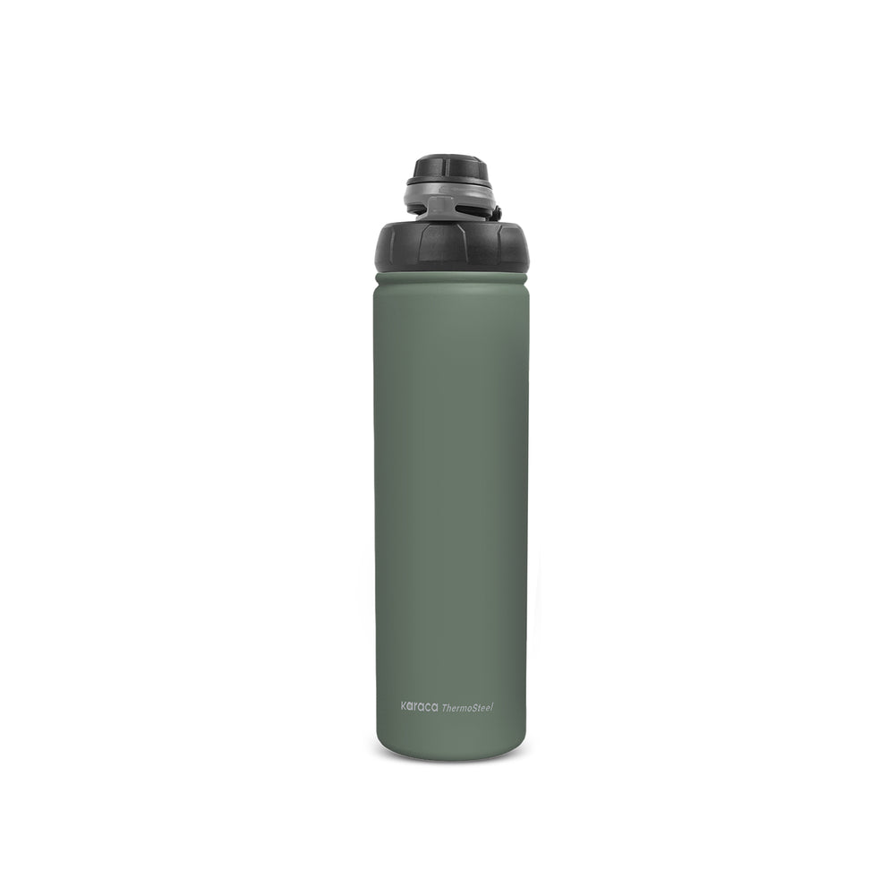 " Karaca Thermosteel Earth Auslaufsicherer Edelstahl-Thermos 680 ml Khaki "