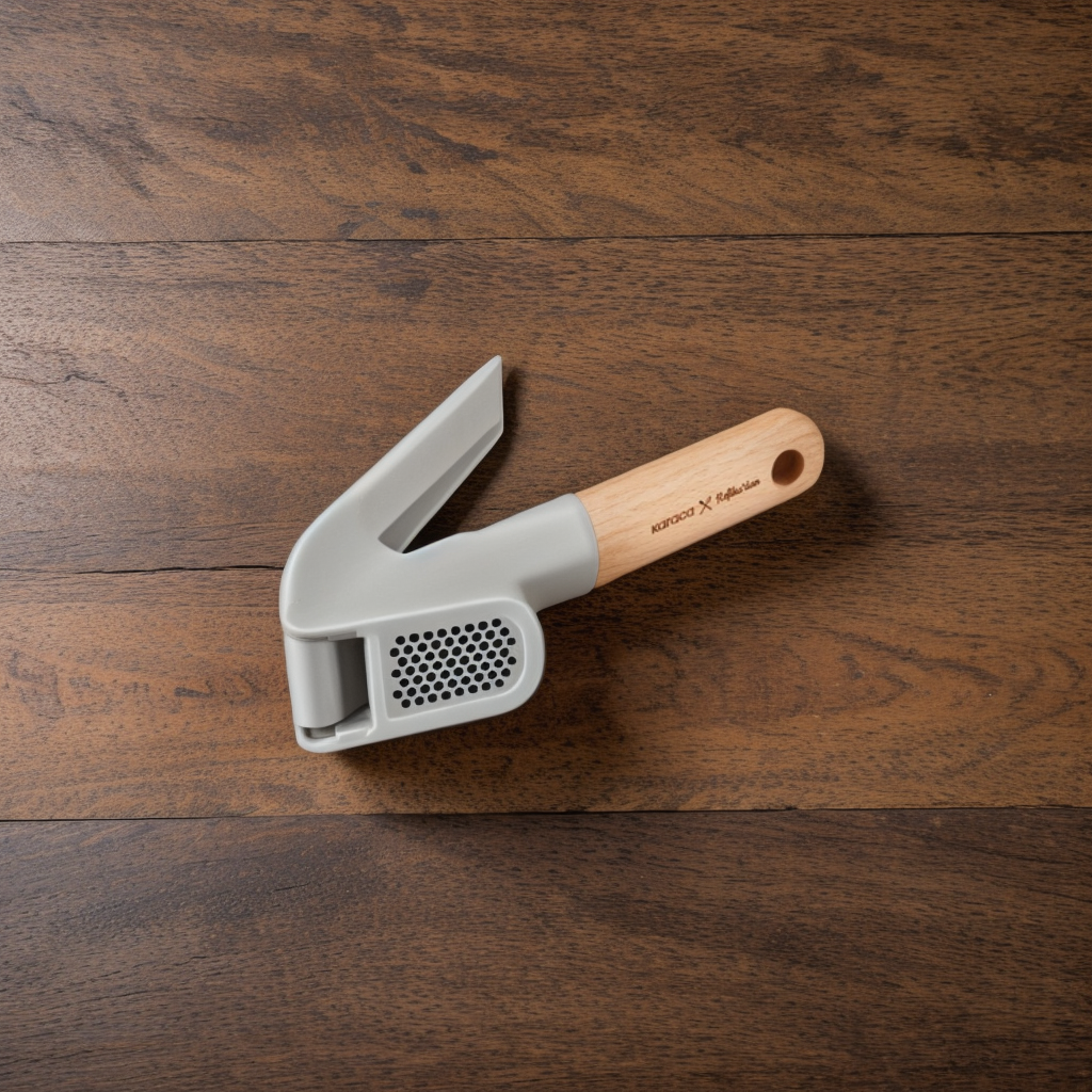 " Karaca x Refika Gadgets Knoblauchpresse mit Holzgriff "