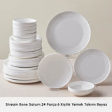 " Karaca Streamline New Saturn Weiß 24-teiliges Tafelservice, 6 Personen "