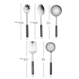 " Karaca Master Schwarzes Service-Set, 5 teilig "
