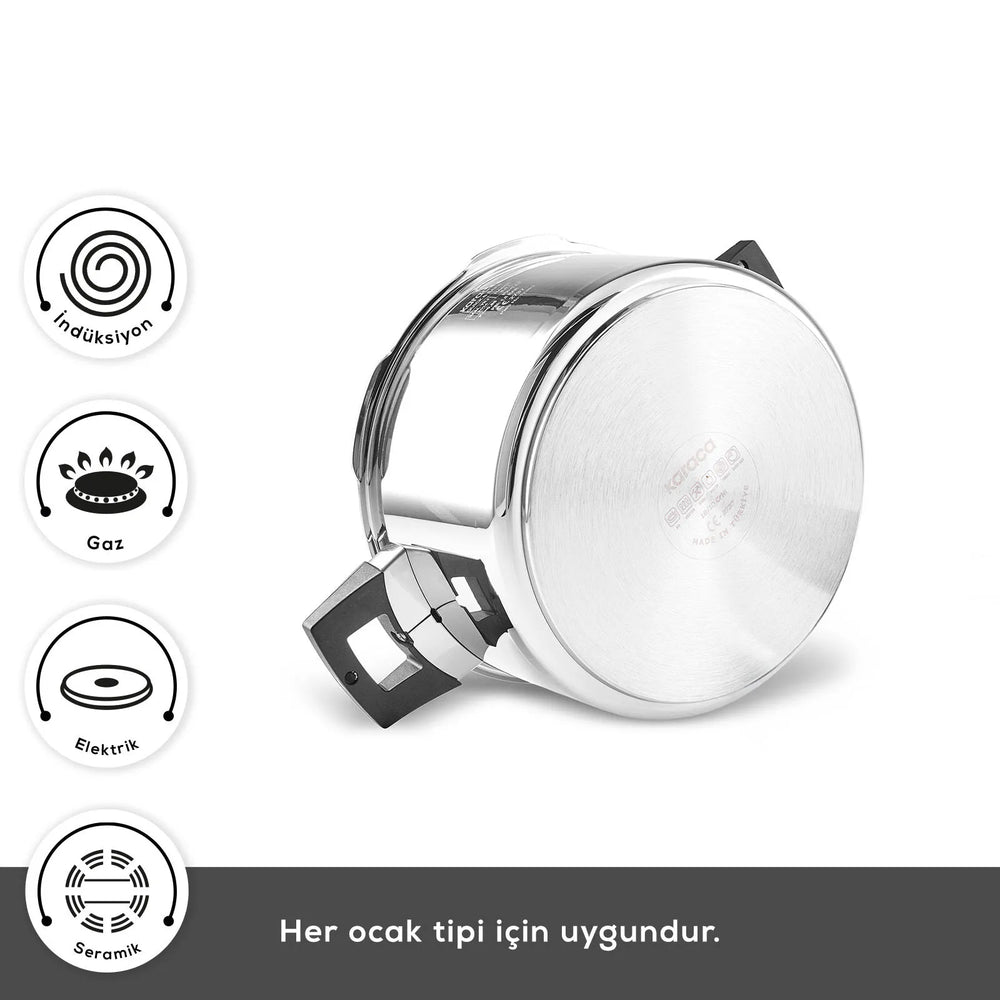 " Karaca Quick and Safe Induktions-Schnellkochtopf-Set 6+8 Lt "