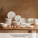 " Karaca Earth Collection Clay 55-teiliges 12 Personen Geschirrset "