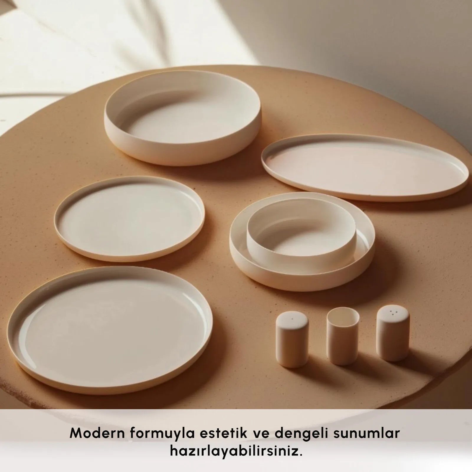 " Karaca Earth Collection Matte Glaze 55-teiliges 12-Personen Geschirrset "