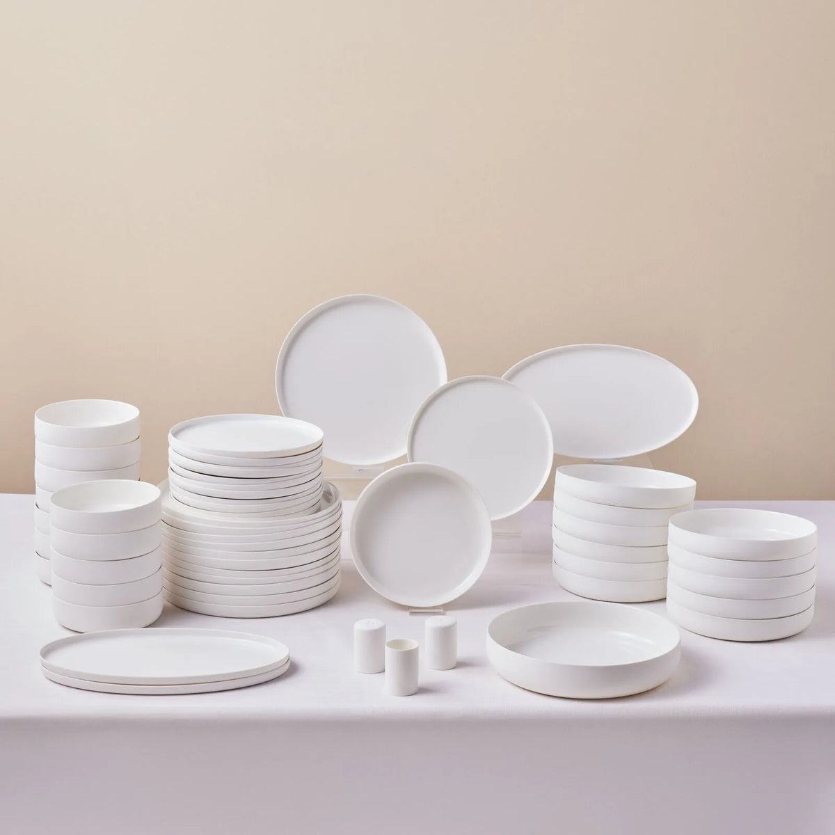 " Karaca Earth Collection Matte Glaze 55-teiliges 12-Personen Geschirrset "