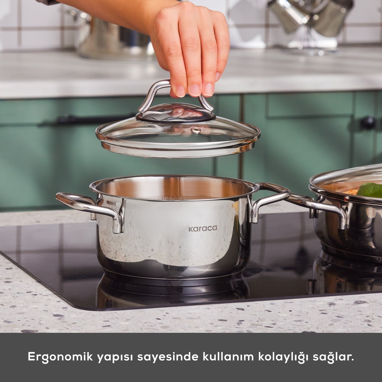 " Karaca Belgrad Kochgeschirrset aus Edelstahll 15-teiligesaus "