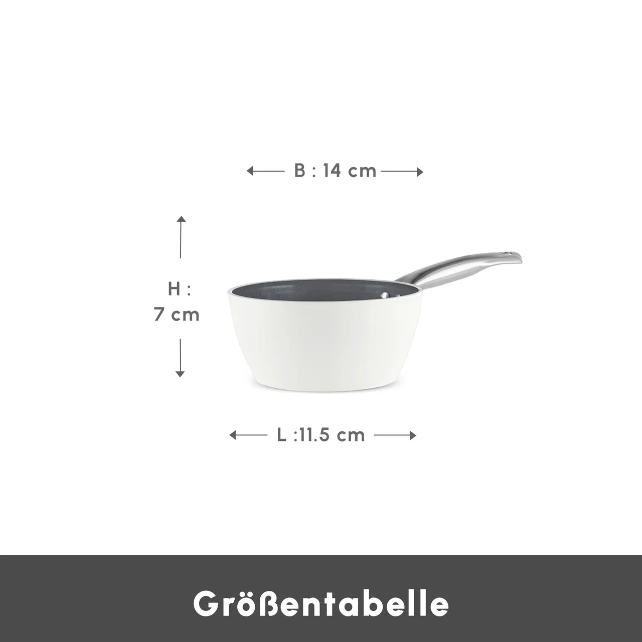 Karaca Swiss Crystal Almond Cream Saucenpfanne 14 Cm