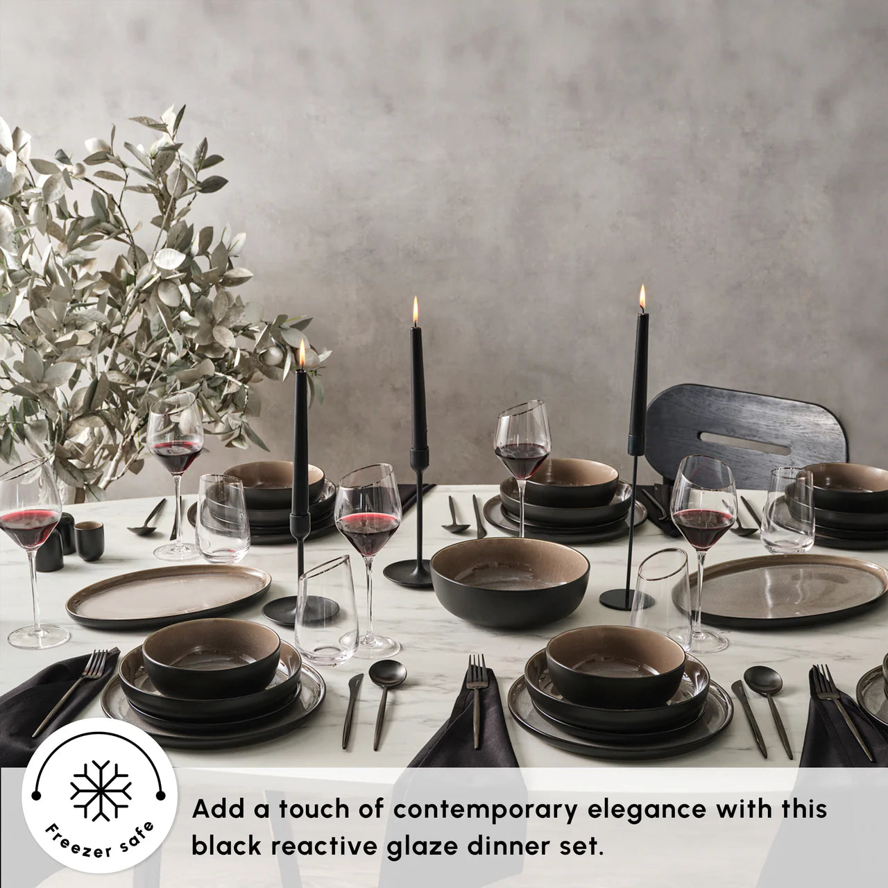 Karaca Earth Collection Mercure 59-Teiliges 12-Personen Geschirrset