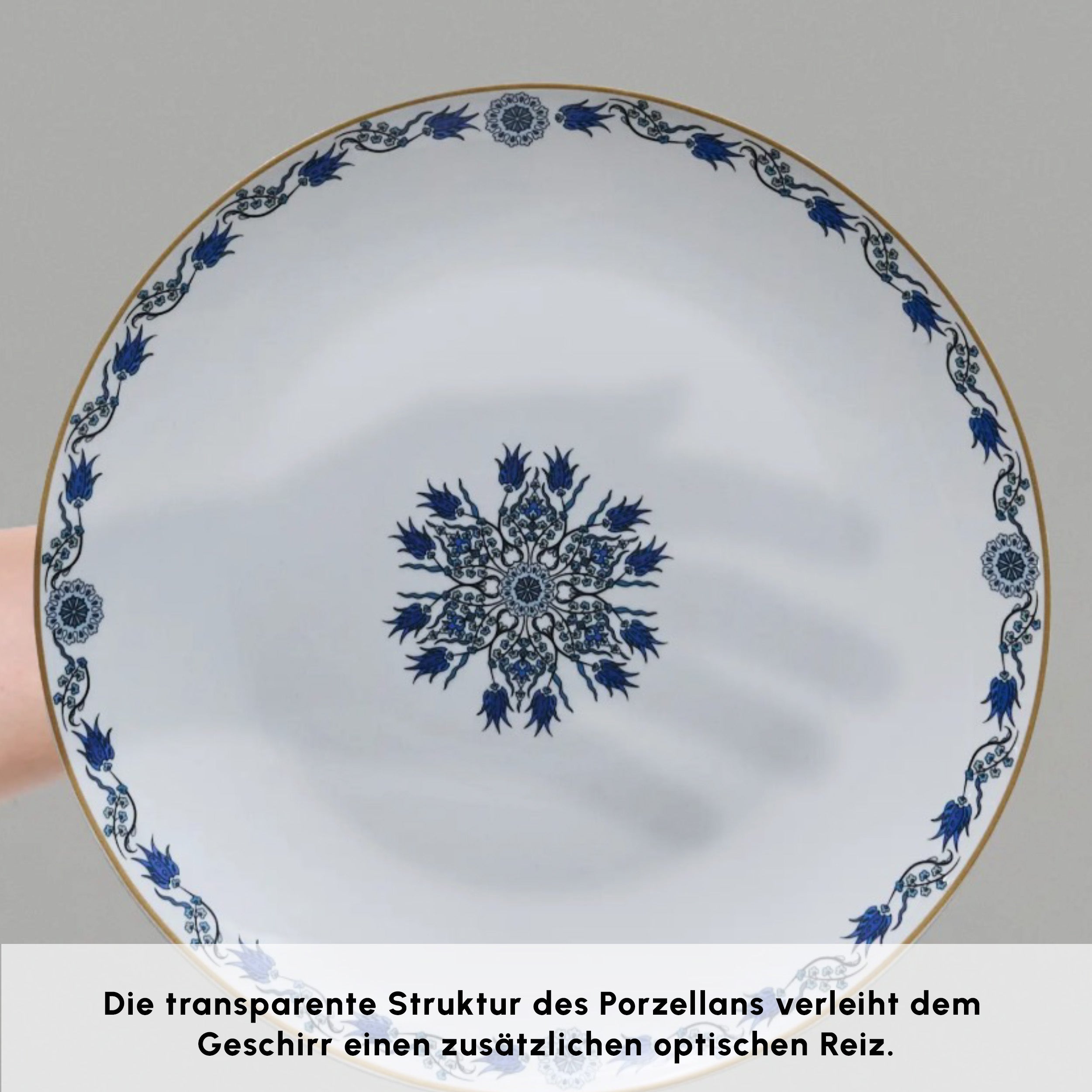 Karaca Bone China ?znik 26-teiliges Servierset für 6 Personen Mehrfarbig