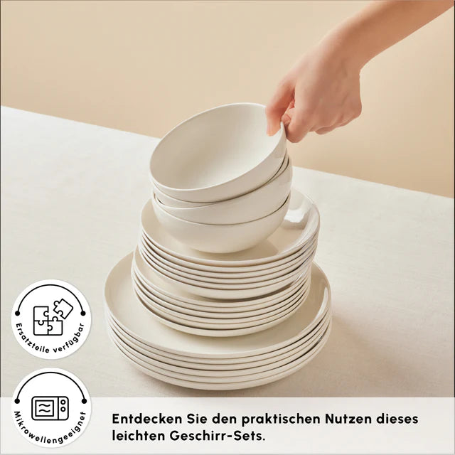 Karaca Streamline Remi 24-teiliges Tafelservice für 6 Personen